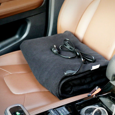 Soft Flannel Car Heating Blanket Winter Warmer 12V Electric Heated Soft Mat Blankets Travel Outdoor ► Photo 1/6