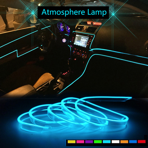 Car LED Strip EL Wire Rope Auto Atmosphere Decorative Lamp For Mercedes Benz W202 W220 W204 W203 W210 W124 W222 X204 AMG CLK ► Photo 1/6