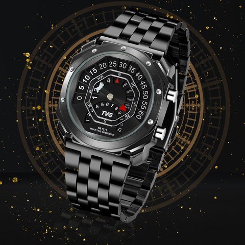 Men's Digital Watch TVG Outdoor Watch Compass Watch Binary Time LED Display 30M Waterproof Sport Army Wristwatches ► Photo 1/6