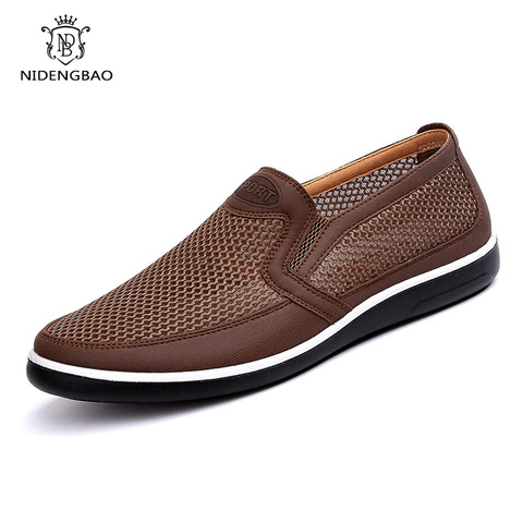 2022 Men's Casual Shoes Men Summer Style Mesh Flats Shoes Men Slip on Loafers Casual Shoe Very Breathable Comfortable Footwear ► Photo 1/6