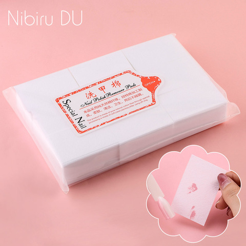 100% cotton Nail Polish Remover Lint-Free Wipes Cleaner Paper Pad Hand Napkin Nails Polish Art Cleaning Manicure Tools ► Photo 1/6