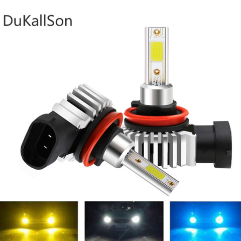 80W Led Mini Car Headlight H7 LED H3 H4 H1 H8 H11 9005 HB3 9006 HB4 COB 12000LM 6000K 12V 24V Canbus D9 Lamp Auto Styling ► Photo 1/6