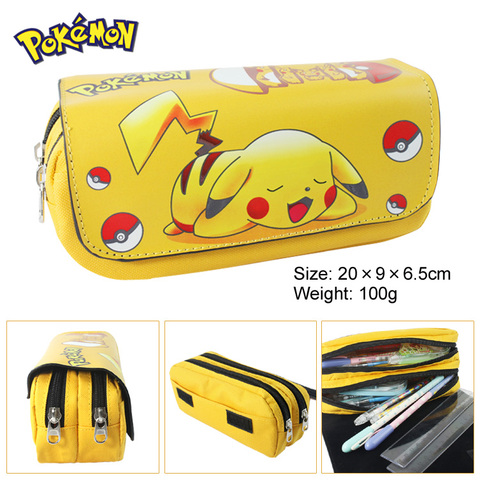 Pokemon pet elf pocket monster Pikachu pen bag bikaqiu stationery box ► Photo 1/5