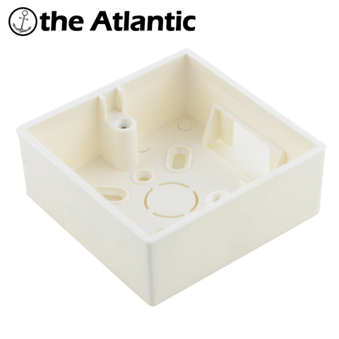 Atlectric External Mounting Box Junction Box Socket Switch Junction Box Surface Installation Box EU DE White 86mm * 86mm * 33mm ► Photo 1/6