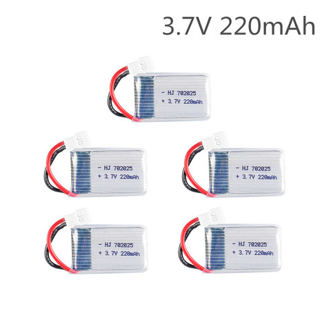 Lipo Battery 3.7V 220mAh for Syma X4 X11 X13 Remote Control Helicopter 3.7V lithium battery Aircraft model 752025 ► Photo 1/3