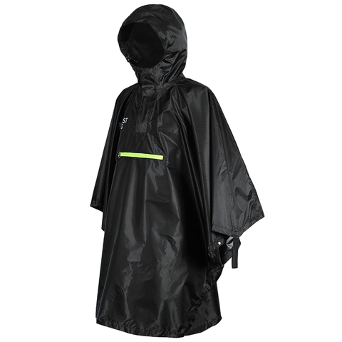 Rain Cape Men Women Raincoat Bicycle Raincoat Rain Coat Rainwear with Reflector Rainproof Poncho with Reflective Strip ► Photo 1/6