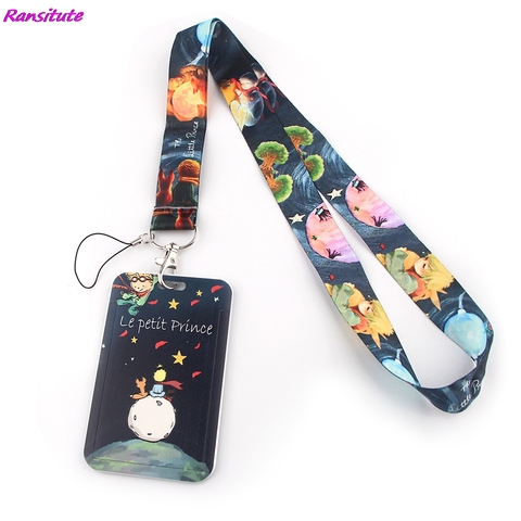 Ransitute R1385 Little Prince Creative Lanyard Card Holder Student Hanging Neck Phone Lanyard Badge Subway Access Card Holder ► Photo 1/6