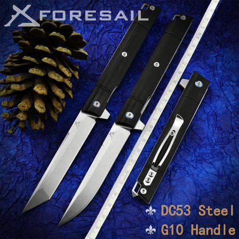 FORESAIL Folding Knife DC53（A8）Steel and 5