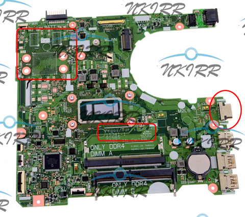 Vegas/Turis SKL/KBL 15341-1 91N85 FG54C RRY72 V9NYV 9P0120 3805U/3855U Motherboard for Dell Inspiron 15 3567 Vostro 3568 3567 ► Photo 1/2