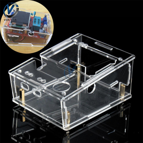 Mega328 Transistor Tester Case Shell Clear Acrylic LCR-T4 M328 Protect Cover DIY Kits Box Holder ► Photo 1/5