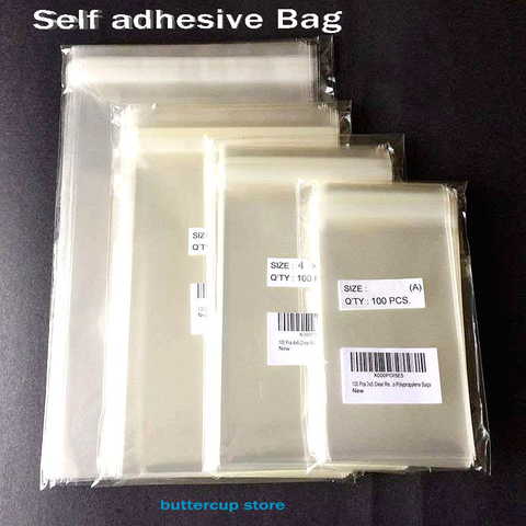 Transparent Self Adhesive OPP Plastic Bags Party Bags for Candy Cookie Gift Packaging Bag Clear Small Cellophane Bags ► Photo 1/6