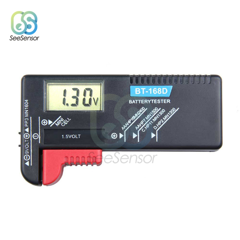 BT168 LCD Display Digital Battery Tester Volt Checker For AA AAA 9V Button Battery Mini Cell Tester Checker Diagnostic Tool ► Photo 1/6