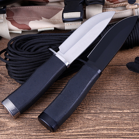 2Pcs/Lot Fixed Blade Knife with Sheath Outdoor Survival Tactical Small Straight Knives Camping Hunting Knife Self-defense Tool ► Photo 1/1