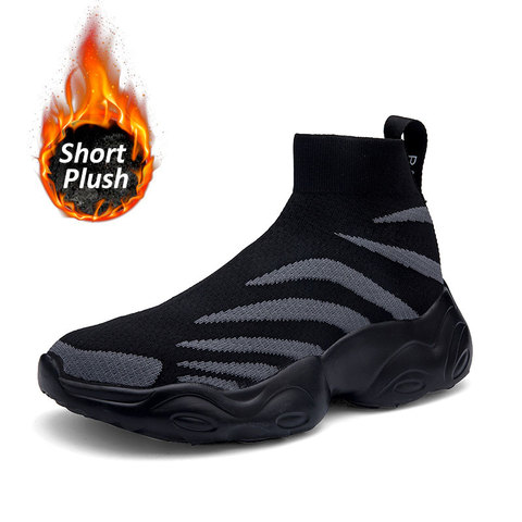 MWY Winter Short Plush High Top Socks Women Sneakers Casual Walking Shoes Unisex Platform Shoes Plus Size Zapatillas Mujer ► Photo 1/6