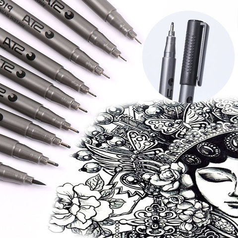 Drawing Needle pen Painting Waterproof Pen Point Tubular Drawing Marker pens Sketching Pen Hook Line Pen Art Markers Liner Pen ► Photo 1/6