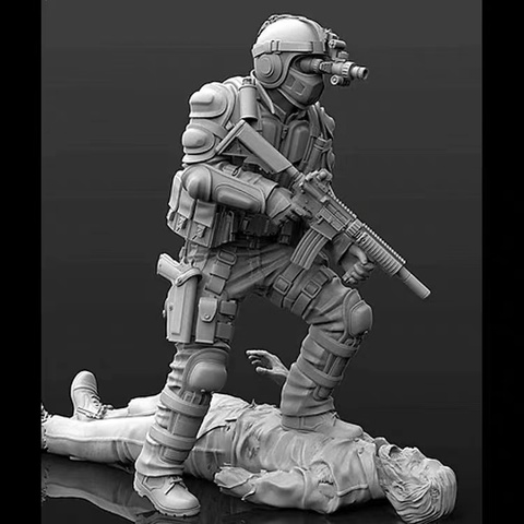 1/35  Resin Figures Model kits   Unassambled Unpainted 1042 ► Photo 1/2