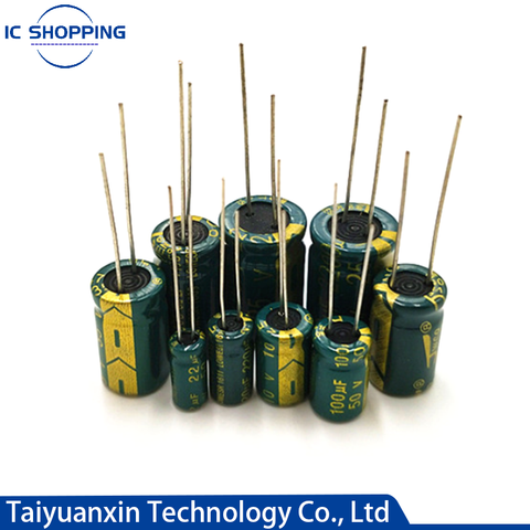 High Frequency Low Resistance Aluminium Capacitor 10V 16V 25V 35V 50V 63V 100V 400V 450V 100 220 330 1000 2200 3300 4700 6800UF ► Photo 1/4