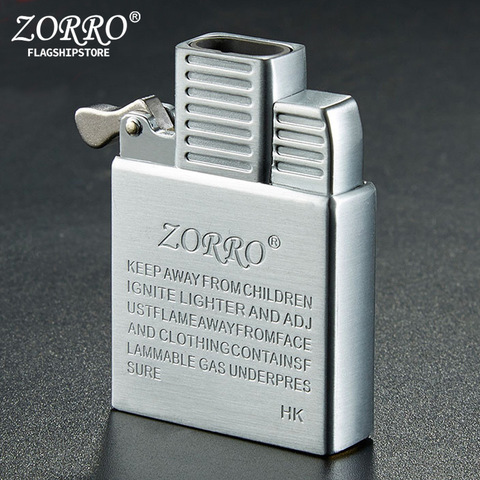 ZORRO Original Dual Fire Torch Lighter Gas Jet Windproof Cigarette Cigar Lighter Movement Inflatable Lighter Liner DIY Tool ► Photo 1/6