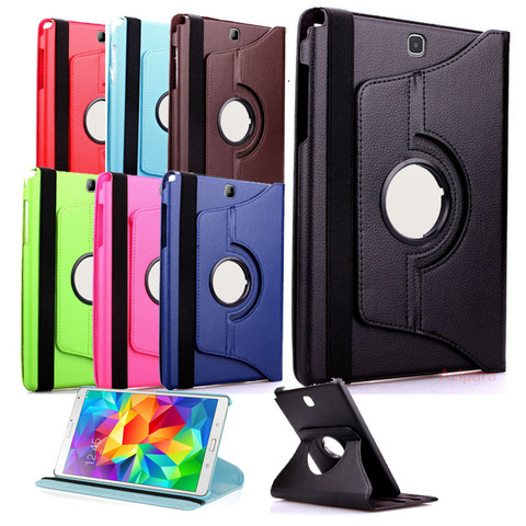 360 Rotation Coque for Samsung Galaxy Tab S 8.4 T700 T705 Case 360 Smart PU Leather Cover for Samsung T700 T705 Case Flip ► Photo 1/6