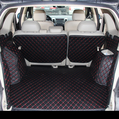 2022 3D Leather Car Trunk Mat Cargo Linre for Mitsubishi Outlander xl 2006 2007 2008 2009 2010 2011 2012 2013 2nd Generation ► Photo 1/5