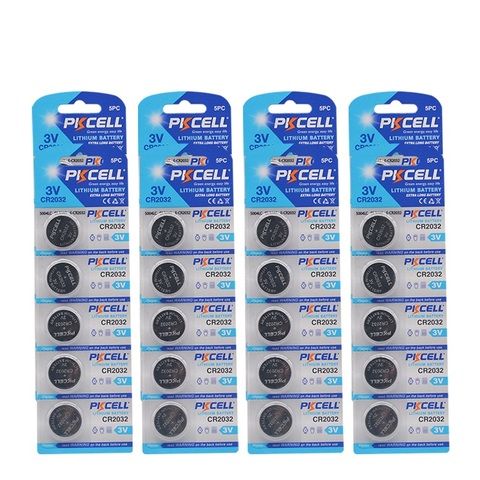 40PCS PKCELL CR2032 3v button batteries BR2032 DL2032 ECR2032 Cell Coin Lithium Battery 3V CR  2032 pilepilas Batteries ► Photo 1/6