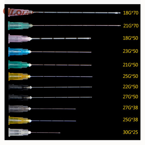 Needle Tips 25G/27G/30G Plain Ends Notched Endo needle tip Syringe 2pcs/pack * 10 packs Tool Parts ► Photo 1/6