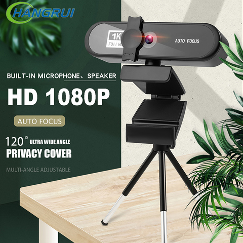 Webcam 1080P Full HD, PAPALOOK AF925 Computer Camera with Microphone