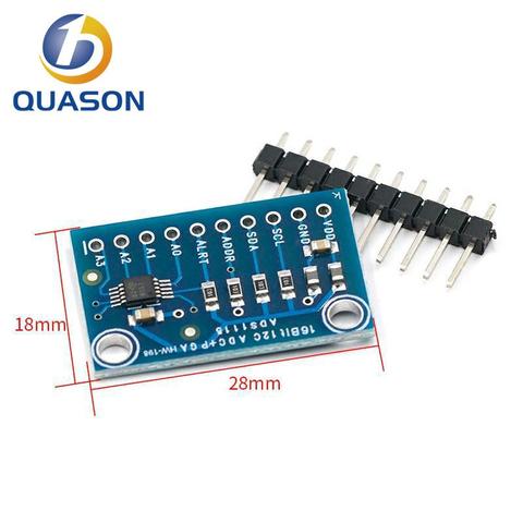 ADS1115 Ultra-Compact 16-Bit Precision Analog-to-Digital Converter ADC Development Board Module ► Photo 1/5