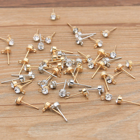 50pcs 6*15mm 2 Color DIY Earring Findings With Brick Earrings Clasps Jewelry Making Accessories Iron Hook Earwire Jewelry ► Photo 1/6