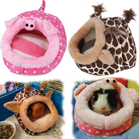 Soft Guinea Pig House Bed Cage for Hamster Mini Animal Mice Rat Nest Bed Hamster House Small Pets Product ► Photo 1/6
