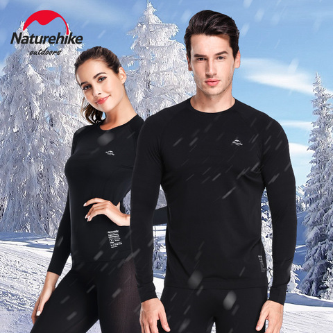 Naturehike ultra-thin quick dry warm underwear Outdoor warm autumn winter men women absorb wet sweat underwear coolmax ► Photo 1/6