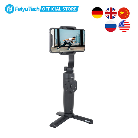 FeiyuTech Vlog Pocket 2 MINI Handheld Smartphone Gimbal Stabilizer selfie stick for iPhone 11 XS XR  iphone 8 7, HUAWEI P30 pro ► Photo 1/6