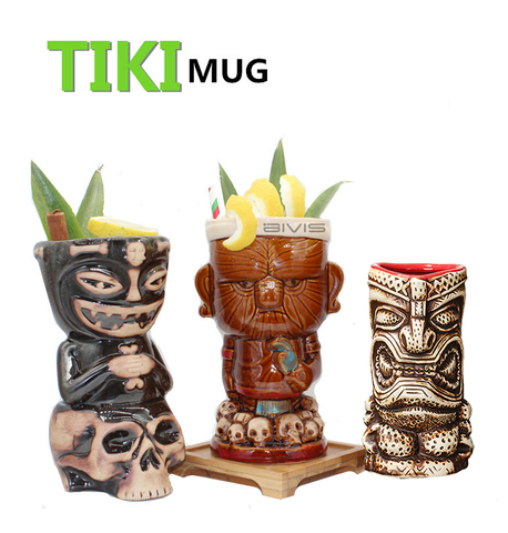 Free Shipping Tiki Mug Tiki Tumblers Ceramic Hawaiian Party Mugs Glasses ► Photo 1/6