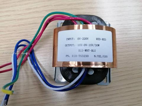 R20 15V-0-15V 1A Transformer R Core  custom transformer 220V 30VA dual 15V copper shield Traffic light special transformer ► Photo 1/1