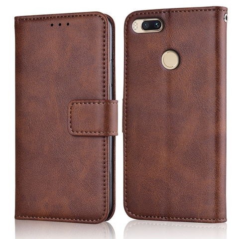 Xiomi Mi A1 Case Luxury Slim Leather Flip Cover for Xiaomi Mi 5x A1 5 X A 1 Case Wallet Card Stand Magnetic Book Cover Mi5X MiA1 ► Photo 1/6