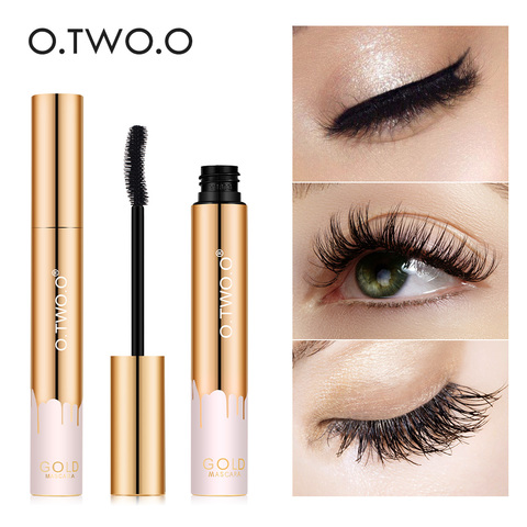 O.TWO.O 3D Mascara Lengthening Black Lash Eyelash Extension Eye Lashes Brush Beauty Makeup Long-wearing Gold Color Mascara ► Photo 1/6