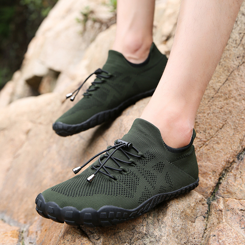 Aqua Shoes Men Barefoot Five Fingers Sock Water Swimming Shoes Breathable Hiking Wading Shoes Beach Outdoor Upstream Sneakers ► Photo 1/6