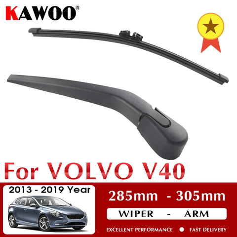 KAWOO Car Rear Wiper Blade Blades Back Window Wipers Arm For VOLVO V40  Hatchback (2013 Onwards) 285mm Auto Windscreen Blade ► Photo 1/6