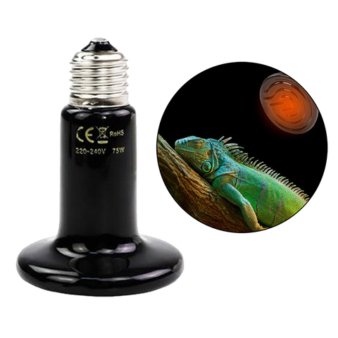 E27 Reptile Heating Lamp Bulb 25-200W Ceramic Heater Work for 20000 Hours ► Photo 1/6