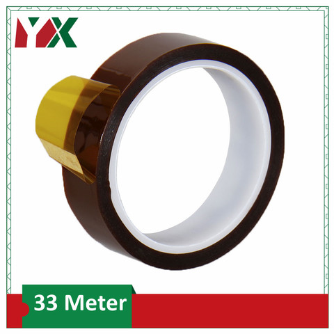 YX Adhesive Tape Gold High Temperature Heat Resistant Polyimide Tape for Electronic Industry BGA Tape 33M/100ft ► Photo 1/6