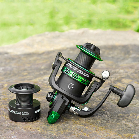 2022 new Metal Spool Spinning Reel Spinning Fishing reel Free spare line cup Spare Spool Left / right hand  fishing wheel ► Photo 1/6