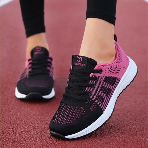 2022 Women Sport Shoes Fashion Platform Sneakers Ladies Spring Winter Flats Running Shoes Woman ► Photo 1/6