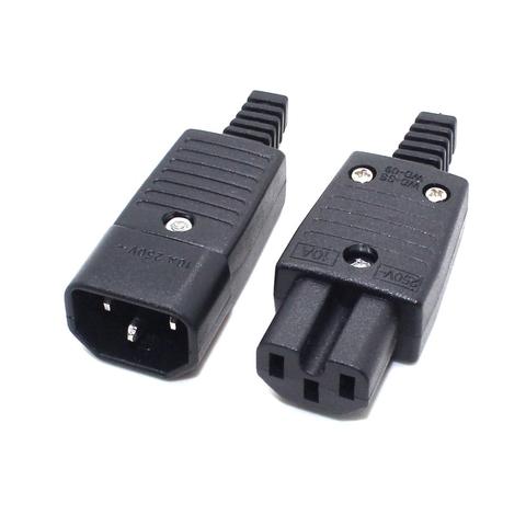 IEC320 C14 C15 AC PDU/UPS Wired Power Outlet Socket Cable Assemble Install Electrical Panel Receptacle AC Socket 250V 10A ► Photo 1/6