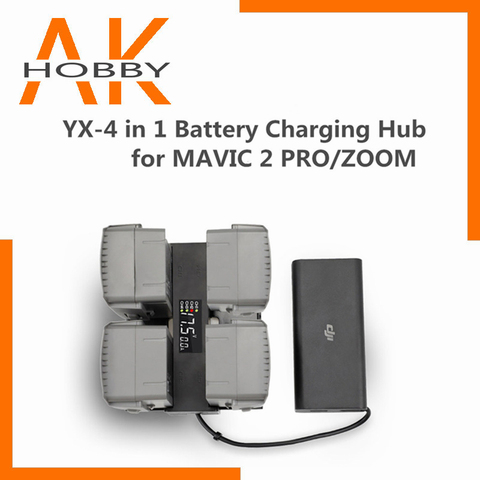 DJI Mavic 4 In 1 Battery Charger Hub Smart Multi Battery Intelligent Charging Hub Digit LED Screen for DJI Mavic 2 Pro/Zoom ► Photo 1/6