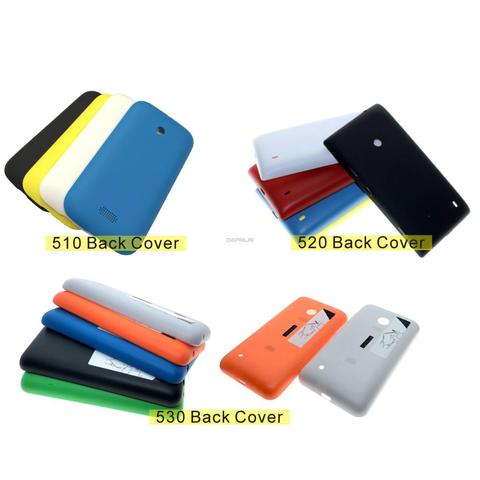 New Battery Back Cover Housing Case For Nokia Asha 510 520  For Microsof lumia 530 With Power Volume Buttons Repair parts ► Photo 1/6