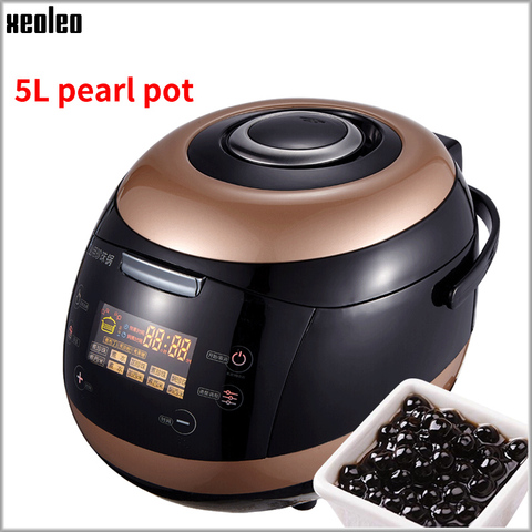 XEOLEO Milk tea shop Pearls machine Bubble tea pearl Cooking pot Sago cooker making machine Non-stick pan 5L large capacity 900W ► Photo 1/6