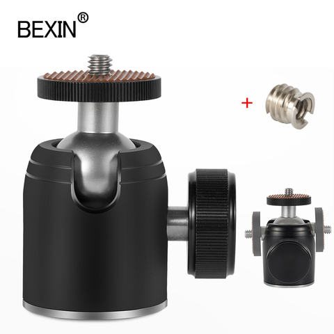 360 Degree Rotate Swivel Panorama mini Tripod Ball Head adapter Tripod Mount Ballhead with 1/4 Screw for mobile phone smartphone ► Photo 1/6