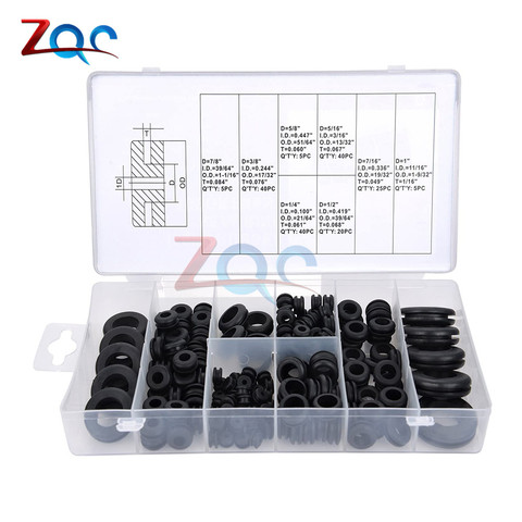 180PCS Rubber Grommet Kits Metric Rubber O Rings Assortment Set Sealing O Rings Rubber Washer Gasket for Household Vehicle ► Photo 1/6