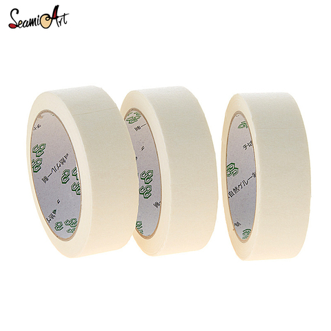 12/18/24mm 20m Long Masking Tape Beige Color Car Spraying Single Side Adhesive Tape for Car House Oil Painting Sketch Wholesale ► Photo 1/6