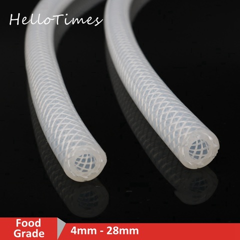 1M Food Grade Silicone Tube 4 6 8 10 12 16 20 28mm Out Diameter Flexible Rubber Hose Milk Hose Beer Pipe ► Photo 1/5